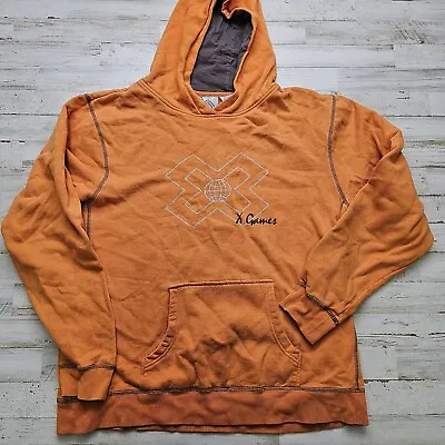 Authentic X Games Hoodie Orange Sweatshirt XL/18 Skateboarding BMX Moto X • $19.99