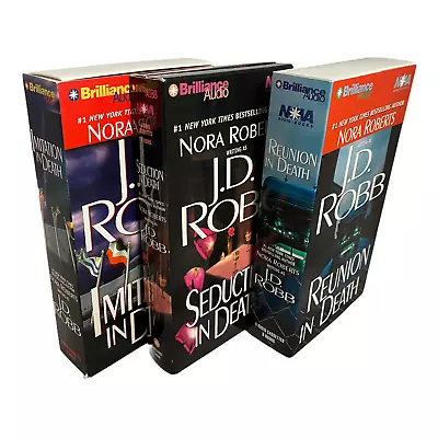 Nora Roberts J D Robb In Death Imitation Seduction Reunion 3 Books 12 Cassettes  • $28.93