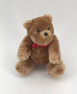 Mini Jointed Plush Teddy Bear By Eden 1986 Made In Korea 4.5” Vintage 1980s NICE • $12.95