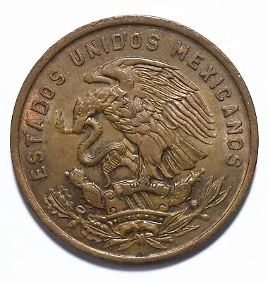 1970 Mexico 20 Centavos GVF Bronze KM# 440 Lot [476] • $4.47