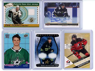 Dallas Stars 10 Card Lot Auto Jersey RC Serial Jake Oettinger Wyatt Johnston • $51.26