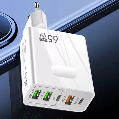 PD65W Charger Cell Phone Lightweight Charger Adapter For IPhone 14 (EU White) • £8.51