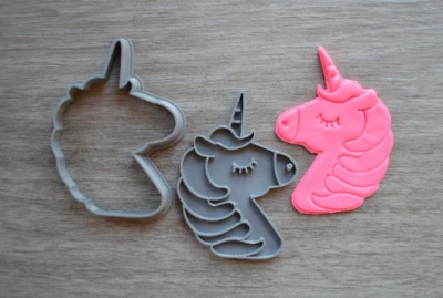 $11.49 • Buy Unicorn Face Cookie Fondant Cutter & Stamp Fondant