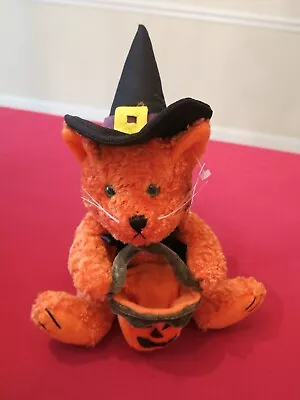  Halloween Cat Plush March Of Dimes Stuffed Animal #3370  Tabby And Lucky  • $12