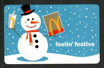 MCDONALD'S Feelin' Festive Snowman ( 2022 ) Gift Card ( $0 ) • $2.50