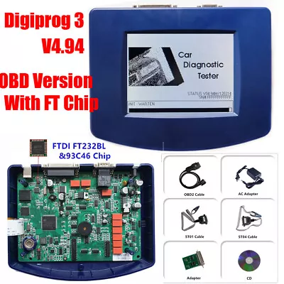 Digiprog 3 V4.94 Auto Car Mileage Correction Odometer Adjustment Diagnostic Tool • $155