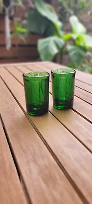 2 Jagermeister Embossed Green Shot Glasses 2.5cl Pub Home Bar Cave • £3.99