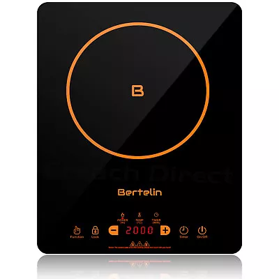 Bertelin Electric Induction Hob Portable Digital Touch Single Cooker Hot Plate  • £34.99