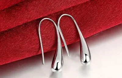 $18.95 • Buy 925 Sterling Silver Earrings Teardrop/Water Drop/Raindrop Dangle