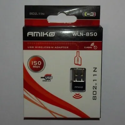 Amiko WLN-850 WLN 850 USB Wireless-N Adapter Ralink RT5370 • £15