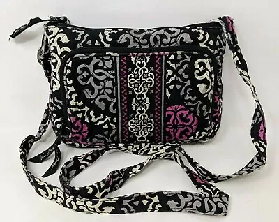 2013 Vera Bradley Canterberry Magenta Shoulder Crossbody Retired Purse Bag HB21 • $15.79