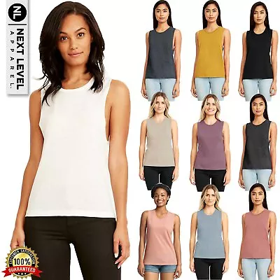 Next Level New Ladies' 3.5 Oz. Festival Summer Muscle Tank Top N5013 XS-XL • $8.74