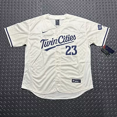 Adult 2XL MN Twins Royce Lewis Stitched Cream Twin Cities Jersey • $69.99