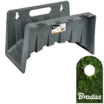 Wall Mounted Garden Hose Pipe Holder Bracket Cable Storage Hanger Shed Fence • £8.58