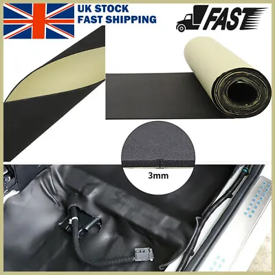 Self Adhesive Acoustic Foam Roll Wall Panel Studio Sound Proofing Insulation • £16.94