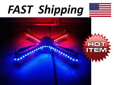 Drone / Multicopter / RC Airplane / RC Car LED Light Strip KIT - All Colors DIY • $19