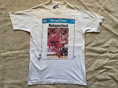 Vintage 1995 Chicago Bulls Michael Jordan Basketball NBA T-shirt. Large. 90s. • £50