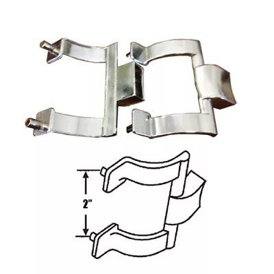 Gordon Glass Brushed Nickel Shower Door Towel Bar Brackets Only 2  Screw Holes • $34.95