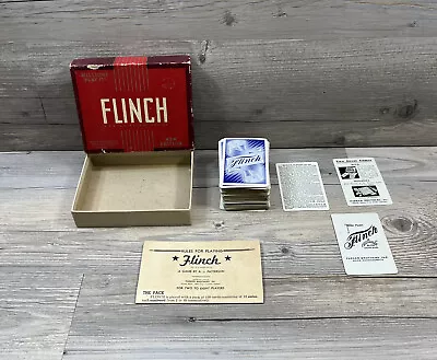 Vintage Flinch Card Game-Parker Brothers Cards And Instructions Complete • $16