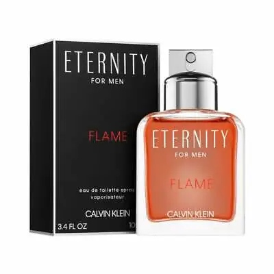 Ck Calvin Klein Eternity Flame For Men 100ml Eau De Toilette Spray New & Sealed • £25.27