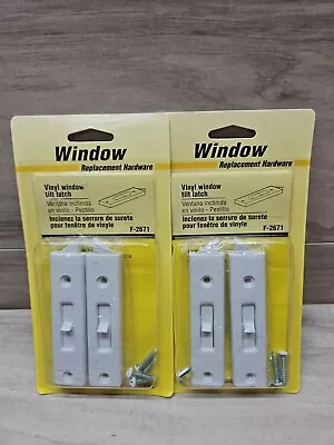 2x Prime-Line F 2671 2-9/16 Inch White Vinyl Window Tilt Latch • $8.99