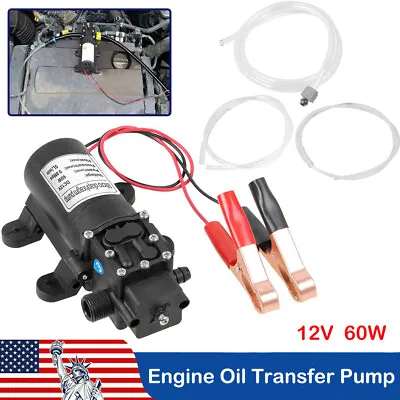 USA 12V Motor Oil Fuel Fluid Extractor Electric Siphon Transfer Change Pump 60W • $24.59