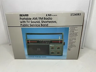 Sears LXI Series Multi Band Portable Receiver AMFM Shortwave Radio OPEN BOX • $99.99
