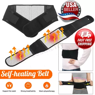 Self-Heating Magnetic Therapy / Back Brace Support / Adjustable Pain Relief Wrap • $19.99