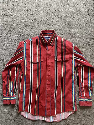 Vintage Wrangler Brushpopper Shirt 15.5x34 Western Button Up Rodeo Men's M • $46