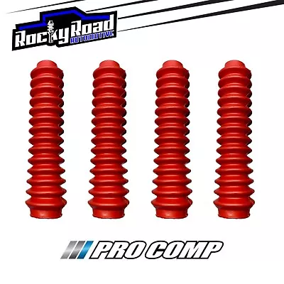 Pro Comp RED Universal Shock Absorber Dust Boot Boots (Set Of 4) 2” X 11” • $39.99