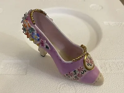 £4.90 • Buy Vintage Regal Collection Miniture China Pink Shoe - GREAT CONDITION - FAST POST