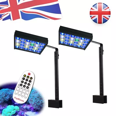 PopBloom Marine Led Lighting Aquarium Reef Light Fish Tank Lamp For Marine Coral • £118.80