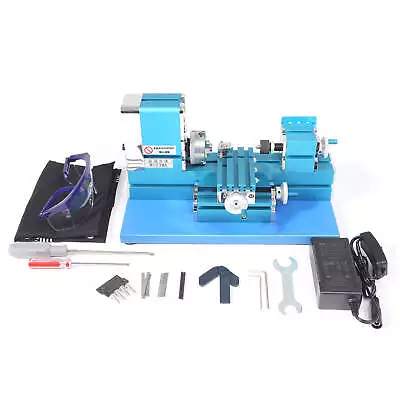 Mini Metal Lathe Micro Metalworking Woodworking Machine CNC DIY Tool AC100V-240V • $206.99