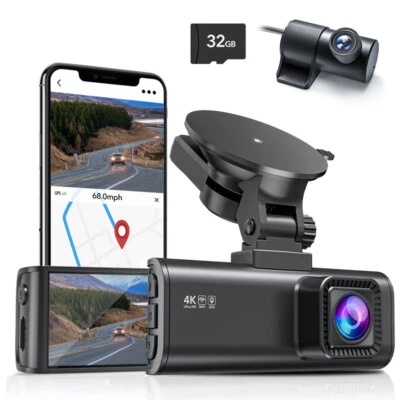 $179.92 • Buy 4K REDTIGER F7NS Dash Camera Front And Rear Dash Cam Built-In GPS Parking Mode