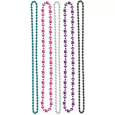 Mis Quince Anos Pink Black Modern 15th Birthday Party Favor Bead Necklaces • $12.77