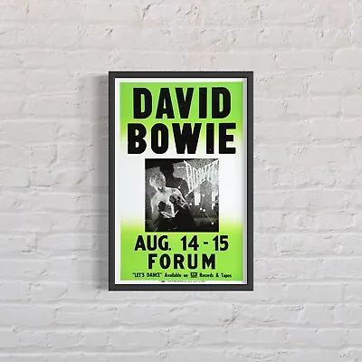 $39.45 • Buy DAVID BOWIE Los Angeles, CA ‘Forum’ 1983 Concert Poster, Vintage Reprint