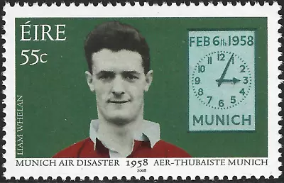 2008 Ireland Sg 1883 50th Anniversary Of Munich Air Disaster Unmounted Mint • £1.47