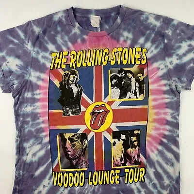 $124.88 • Buy MadeWorn Rolling Stones Voodoo Lounge Tour 1989 T-Shirt Medium New Vintage Retro