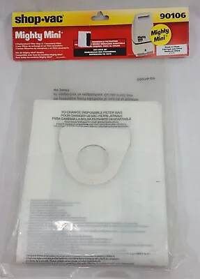 Mighty Mini Shop Vac Vacuum Filter Bag 90106 Genuine OEM ALL Models • $10.95