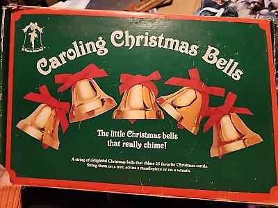 Vintage Caroling Christmas Bells Ye Merry Minstrel Musical  Parts Or  Repair • $24.95