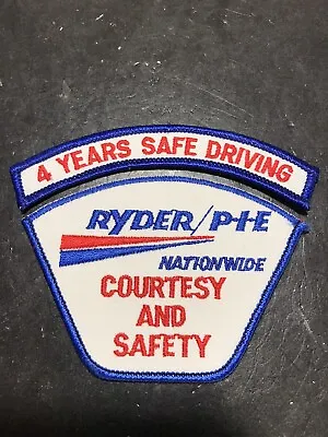 Ryder/P*I*E Nationwide Trucking Courtesy And Safety Employee Patch New • $12.95