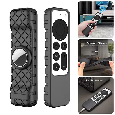 $8.29 • Buy 3X 2In1 Silicone Remote Protect Case For Apple TV 4K 2nd Gen Siri 2021 Air Tag
