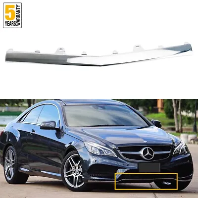 Chrome Front Bumper Lip Moulding Trim For Mercedes-Benz E Class W212 2014-2015 • $25.99