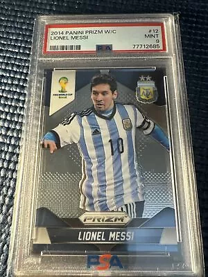 2014 Panini Prizm World Cup Brazil Lionel Messi #12 Argentina Psa 9 Mint • $50