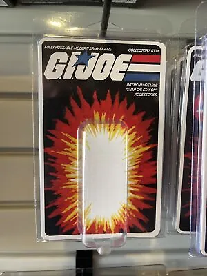 💥 GiJoe 💥 Display Case With Universal Card Back Insert Classic MOC Style • $11.99