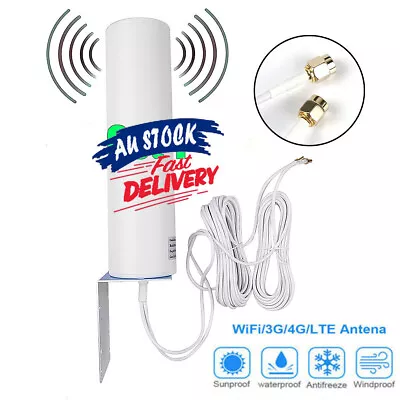 4G LTE Antenna TS9 Outside Antenna 3G 4G External Antenna 10-12DBi With Dual SMA • $31.59