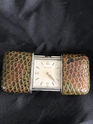 RARE Vintage MOVADO ERMETO Chronometer With Snake Skin C1930’s • $760