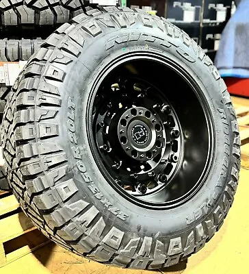 20X12 Black Rhino Arsenal Wheels 37  Nitto AT Tires 8x170 Ford Super Duty F250 • $3799