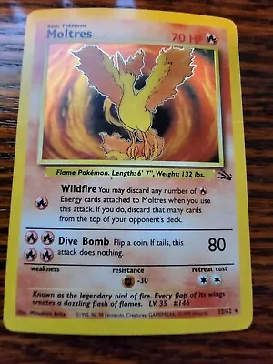 Moltres Holo - Fossil Set 12/62 - 1999 Pokemon Card PL WOtC • $19.99