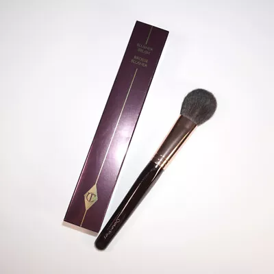 Charlotte Tilbury Makeup Brushes Rose Gold Powder Blush Bronzer Sculpt Brush NEW • $15.99